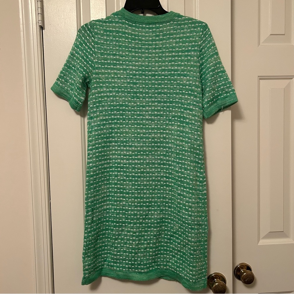 Lilly Pulitzer Theodorah Sweater Dress Fauna Green Metallic Marl Women’s Size XS - Picture 7 of 7